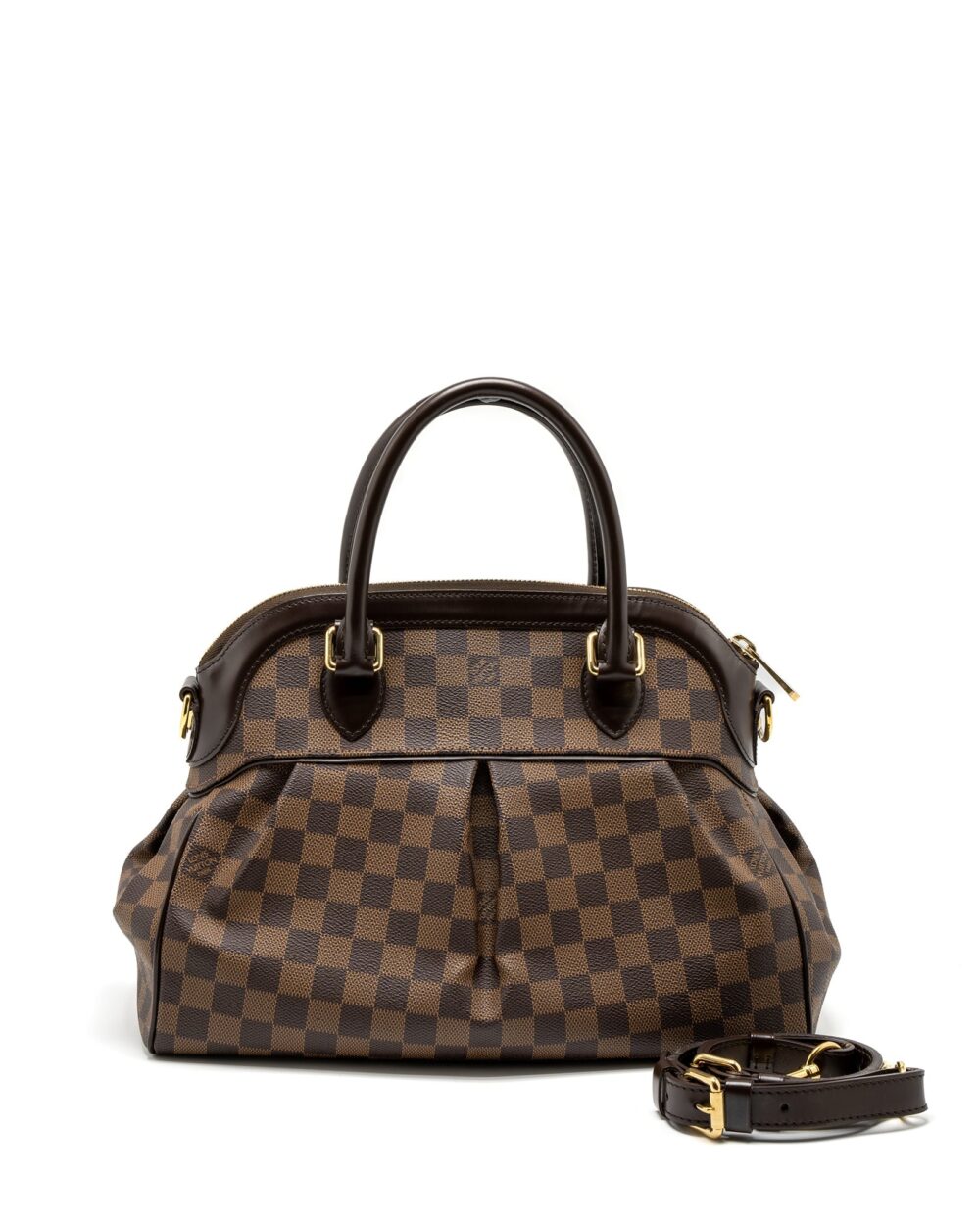 AAA Replica Louis Vuitton LV TREVI PM DAMIER EBENE CANVAS GHW
