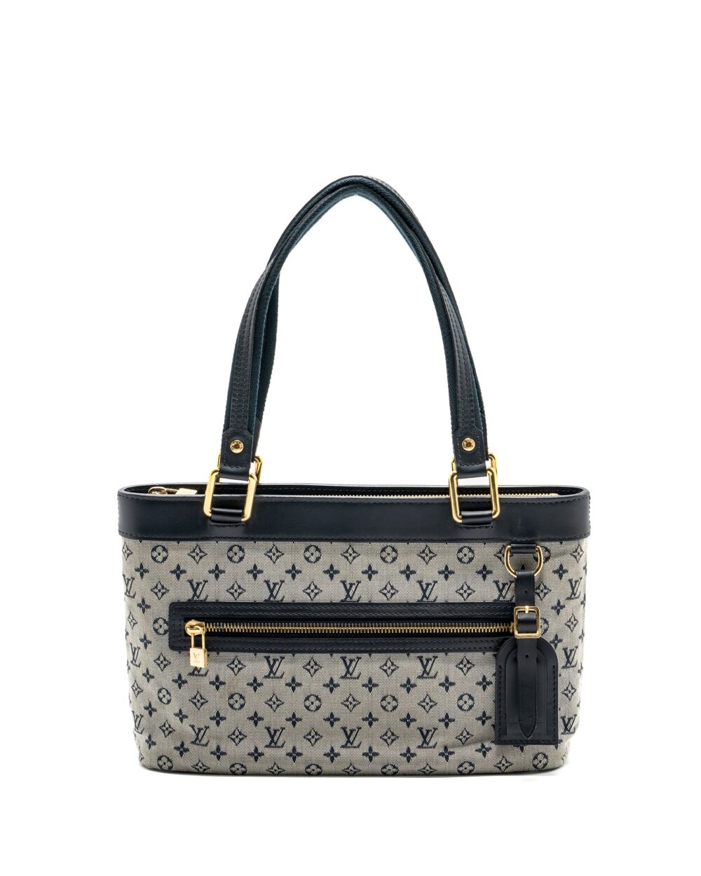 AAA Replica Louis Vuitton LV VINTAGE ZIP TOTE BAG FABRIC BLUE GHW