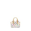 AAA Replica Louis Vuitton LV TAKASHI MURAKAMI NANO SPEEDY MULTICOLOURED MONOGRAM CANVAS WHITE GHW