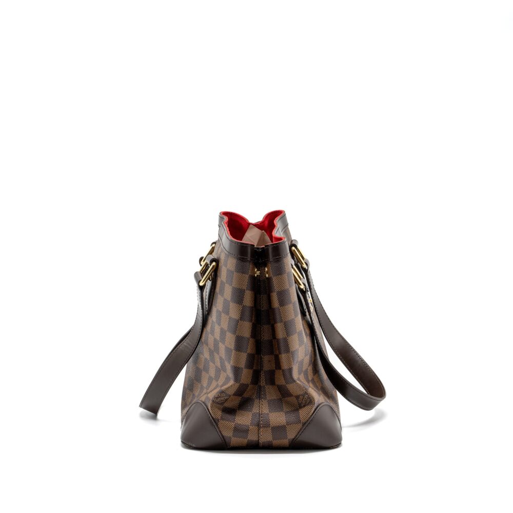 AAA Replica Louis Vuitton LV HAMPSTEAD TOTE BAG DAMIER EBENE GHW