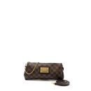 AAA Replica Louis Vuitton LV EVA POCHETTE DAMIER EBENE GHW