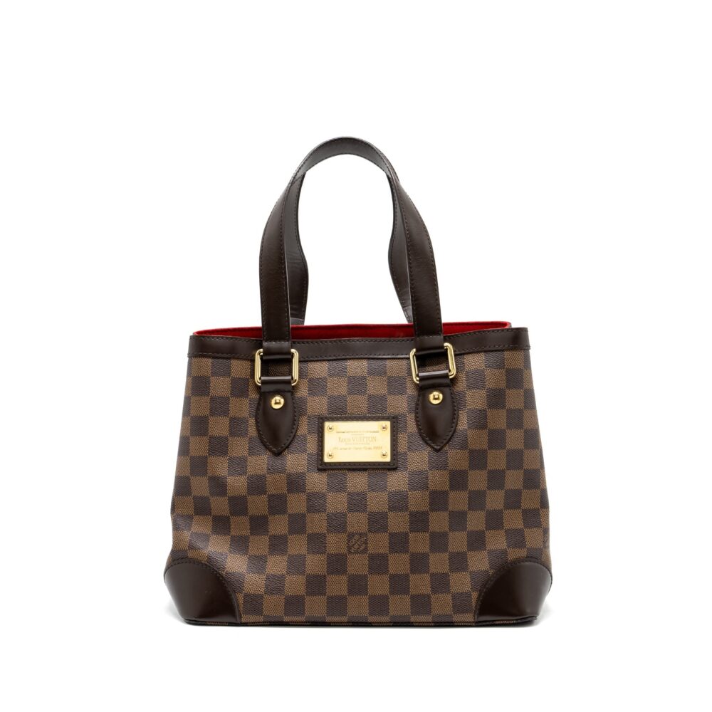 AAA Replica Louis Vuitton LV HAMPSTEAD TOTE BAG DAMIER EBENE GHW