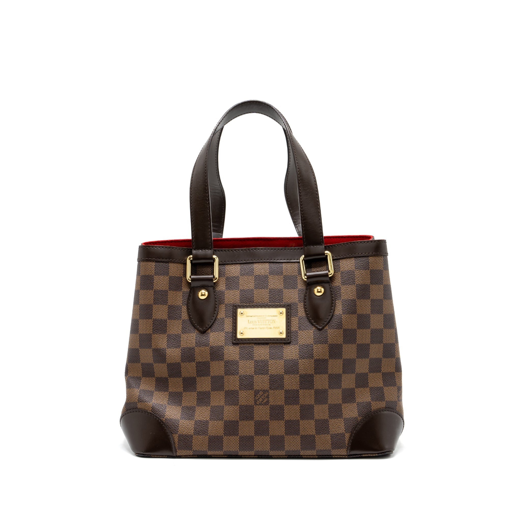 AAA Replica Louis Vuitton LV HAMPSTEAD TOTE BAG DAMIER EBENE GHW