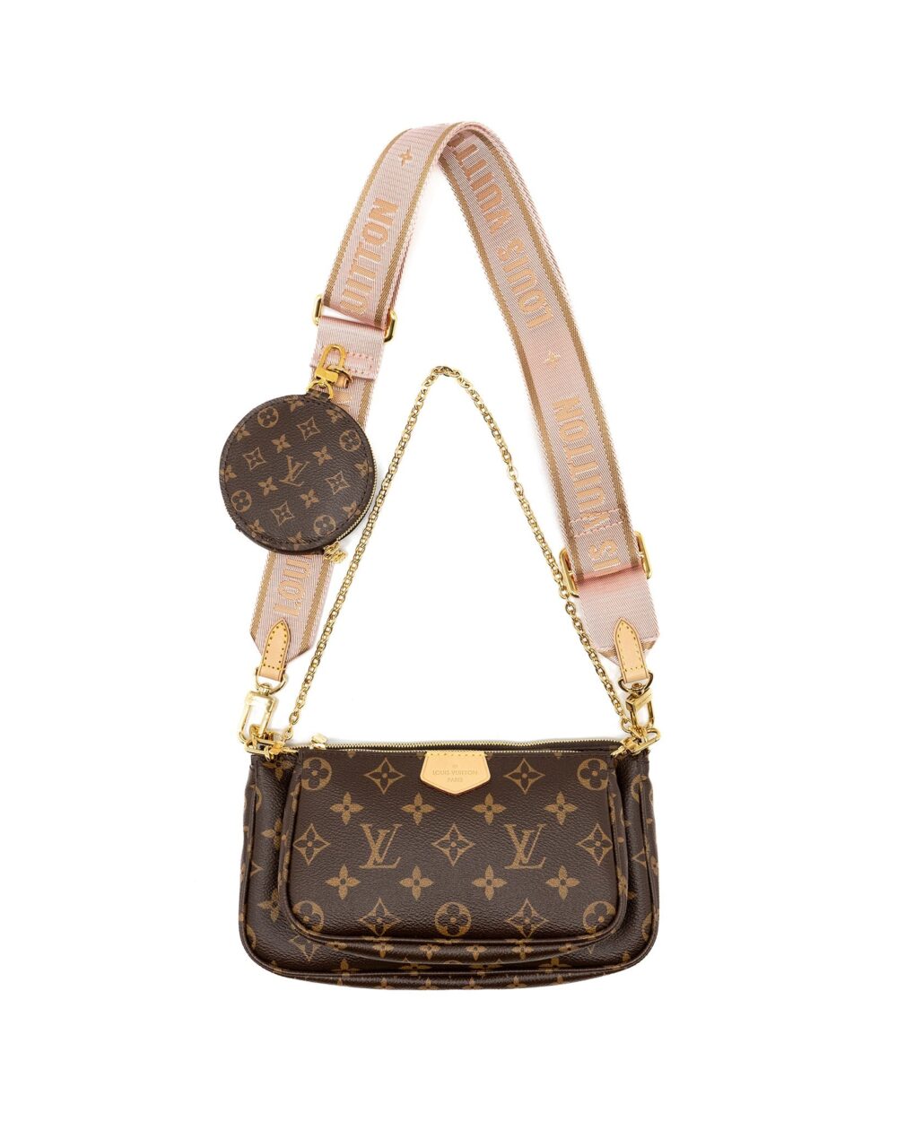 AAA Replica Louis Vuitton LV MULTI POCHETTE ACCESSOIRES MONOGRAM CANVAS GHW