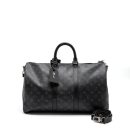 AAA Replica Louis Vuitton LV Keepall Bandoulière 45 Monogram Eclipse Canvas SHW