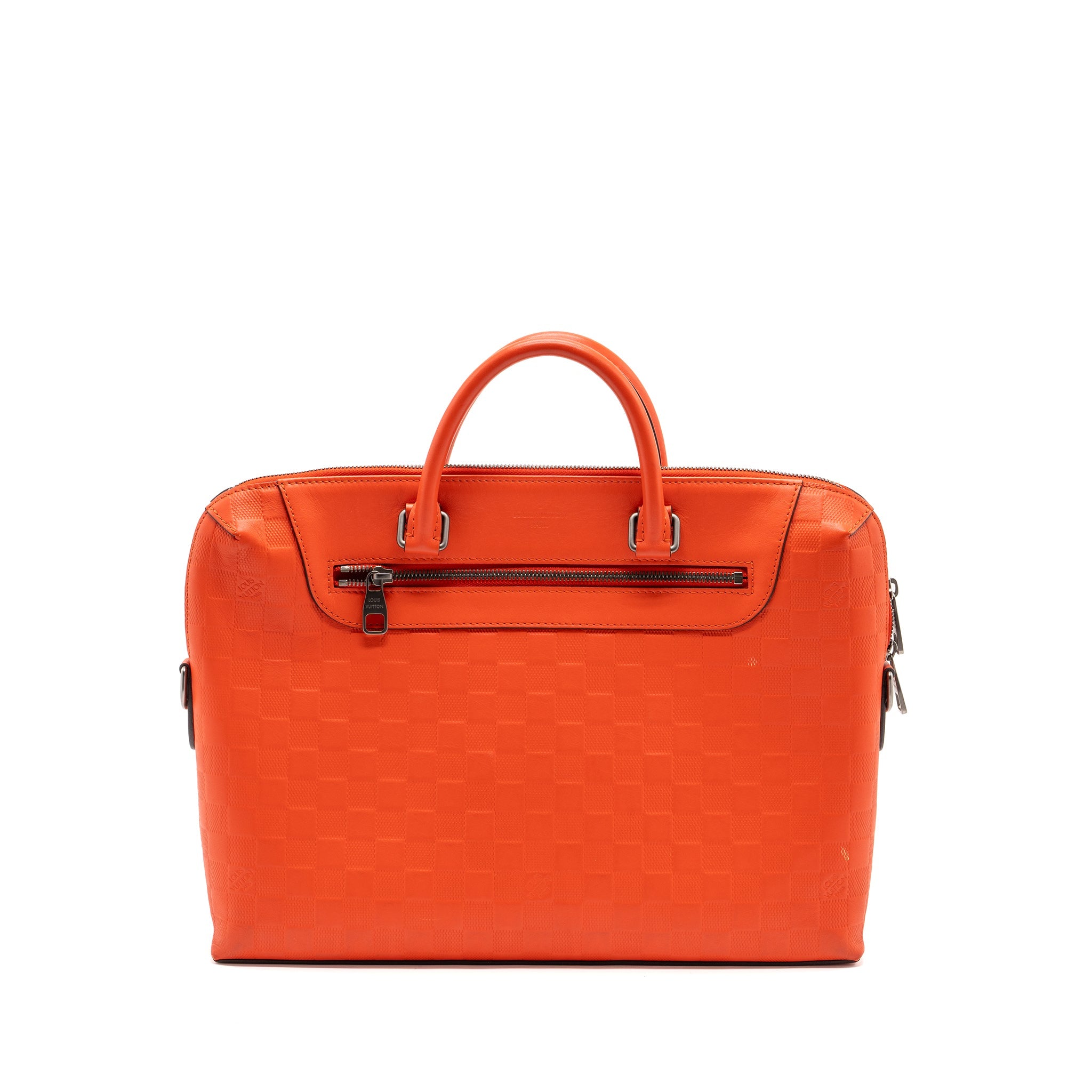 AAA Replica Louis Vuitton LV PORTE-DOCUMENTS JOUR DAMIER INFINI ORANGE SHW