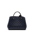 AAA Replica Louis Vuitton LV MONTAIGNE MM MONOGRAM EMPREINTE NAVY GHW