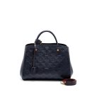 AAA Replica Louis Vuitton LV MONTAIGNE MM MONOGRAM EMPREINTE NAVY GHW