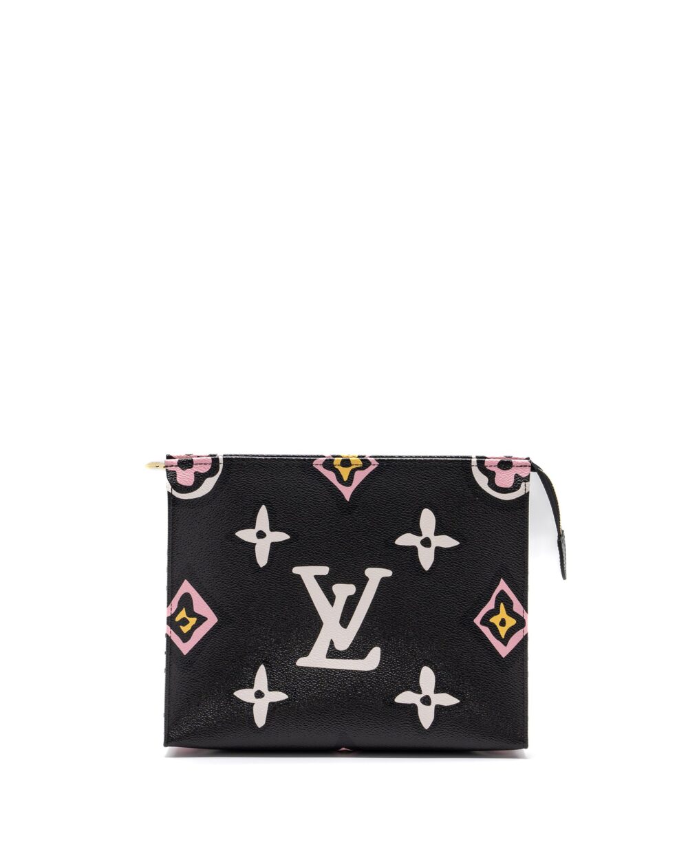 AAA Replica Louis Vuitton LV WILD AT HEART TOILETRY POCHETTE CANVAS BLACK / WHITE/ PINK GHW