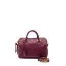 AAA Replica Louis Vuitton LV SPEEDY 25 BANDOULIERE MONOGRAM EMPREINTE PURPLE GHW