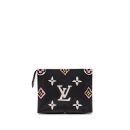 AAA Replica Louis Vuitton LV WILD AT HEART TOILETRY POCHETTE CANVAS BLACK / WHITE/ PINK GHW