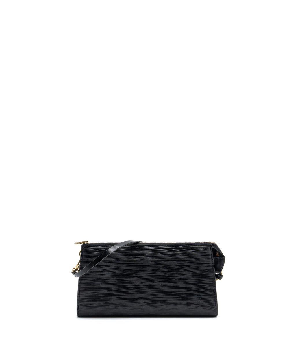AAA Replica Louis Vuitton LV POCHETTE ACCESSORIES EPI LEATHER BLACK SHW
