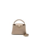 AAA Replica Louis Vuitton LV CAPUCINES BB TAURILLON GALET GHW