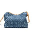 AAA Replica Louis Vuitton LV CARRYALL MM MONOGRAM DENIM BLUE GHW