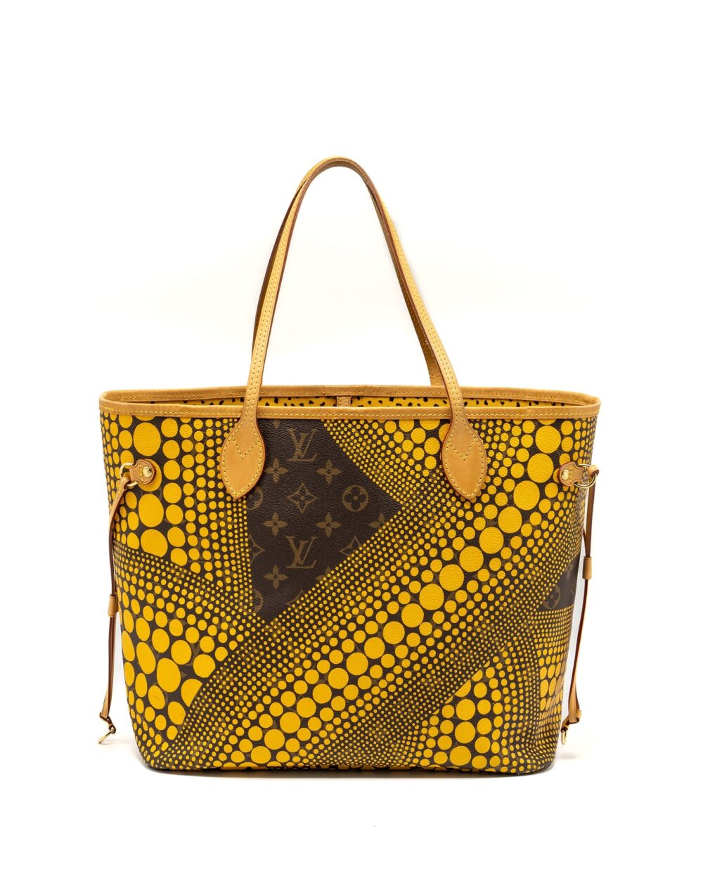 AAA Replica Louis Vuitton LV X YAYOI KUSAM NEVERFULL MM MONOGRAM CANVAS / YELLOW GHW