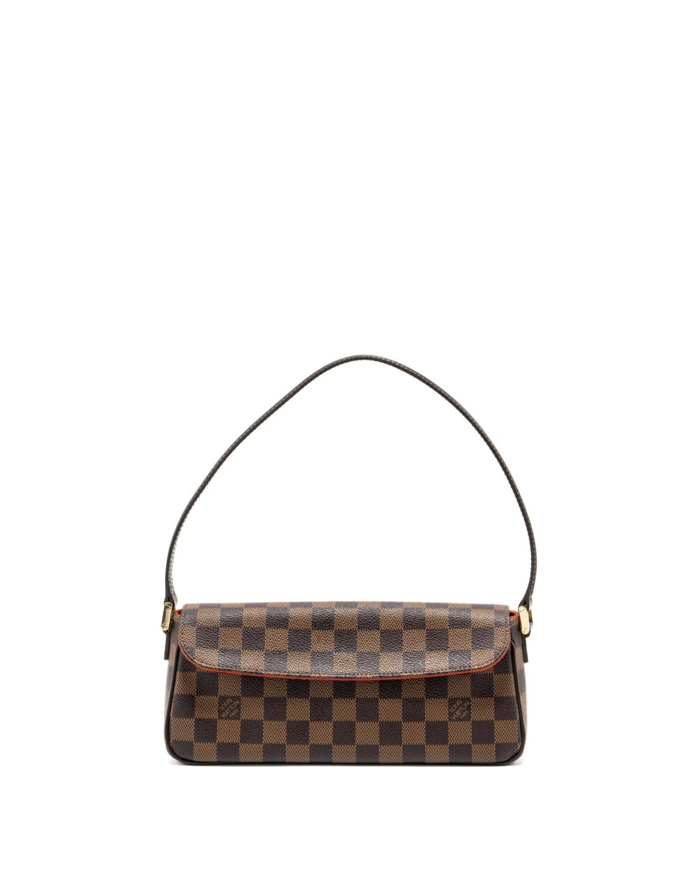 AAA Replica Louis Vuitton LV VINTAGE FLAP SHOULDER BAG DAMIER EBENE GHW