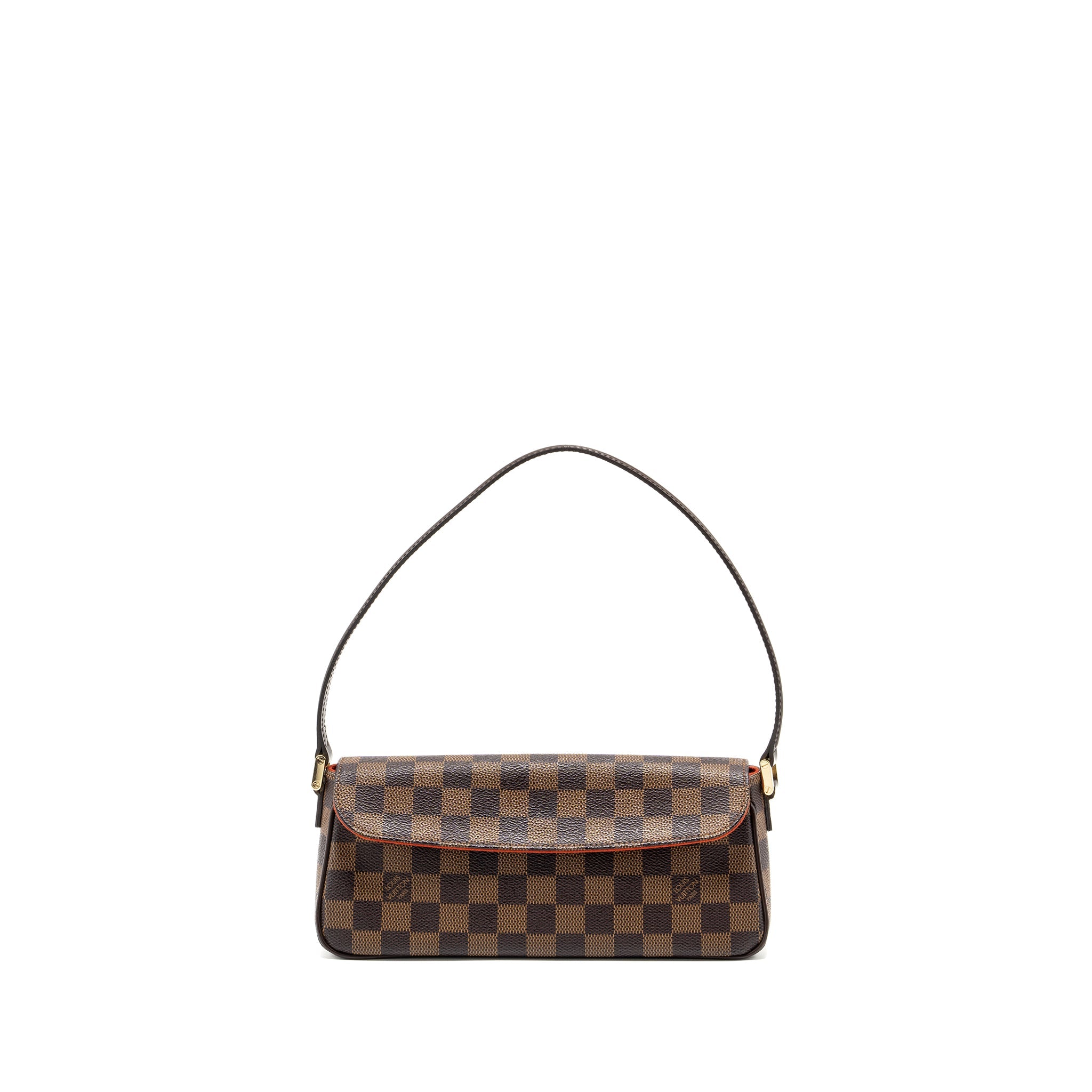 AAA Replica Louis Vuitton LV VINTAGE FLAP SHOULDER BAG DAMIER EBENE GHW