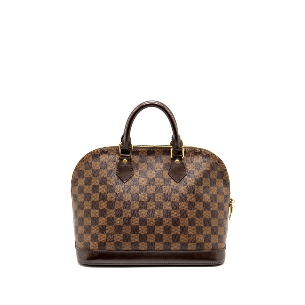 AAA Replica Louis Vuitton LV ALMA PM DAMIER EBENE CANVAS GHW