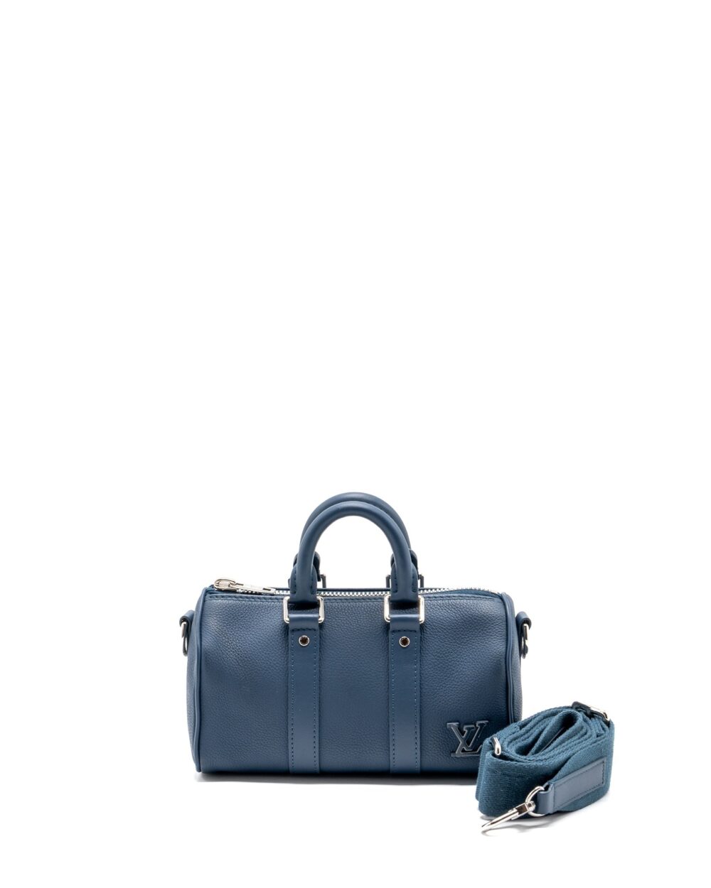 AAA Replica Louis Vuitton LV KEEPALL XS CALFSKIN BLUE SHW (NEW VERSION)