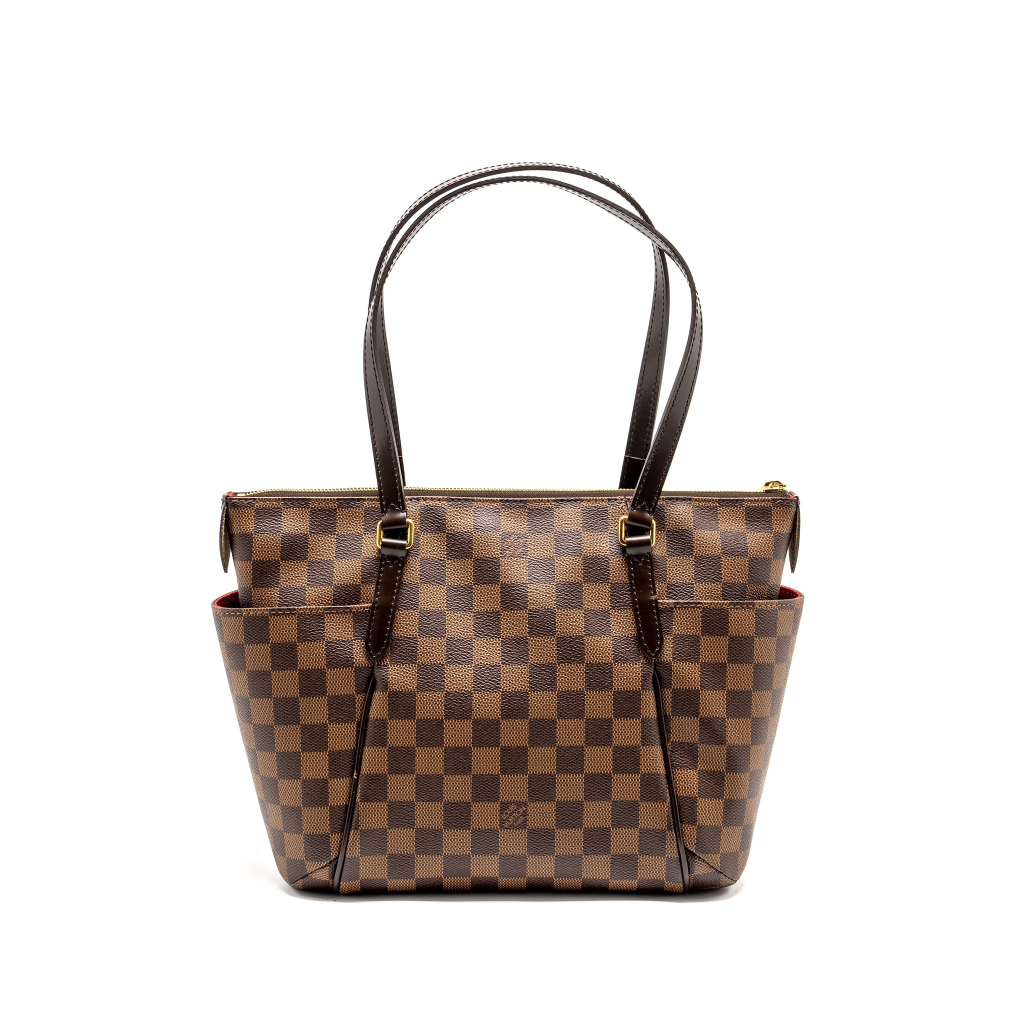 AAA Replica Louis Vuitton LV TOTALLY PM TOTE BAG DAMIER EBENE CANVAS GHW