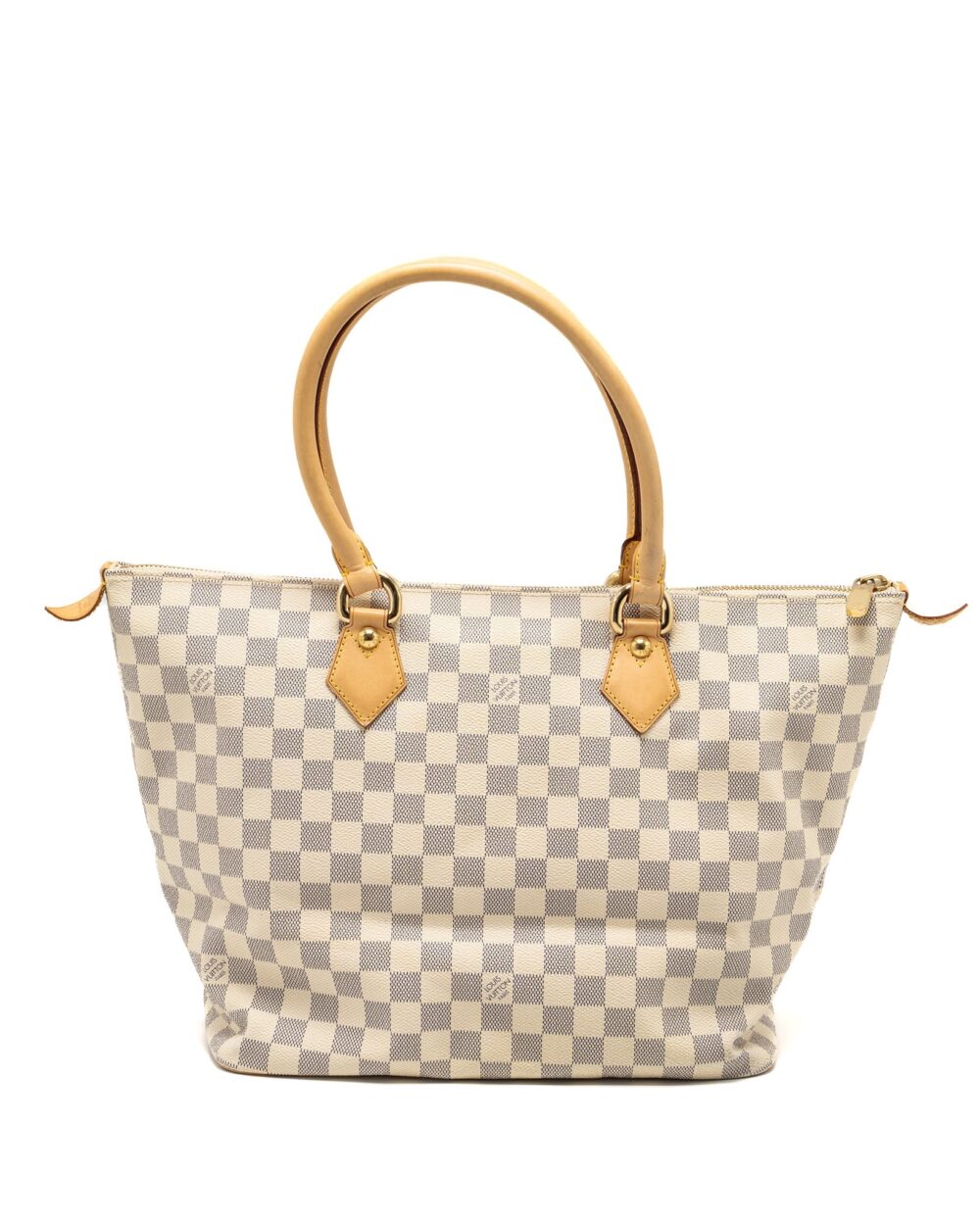 AAA Replica Louis Vuitton LV SALEYA MM DAMIER AZUR CANVAS GHW