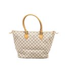 AAA Replica Louis Vuitton LV SALEYA MM DAMIER AZUR CANVAS GHW