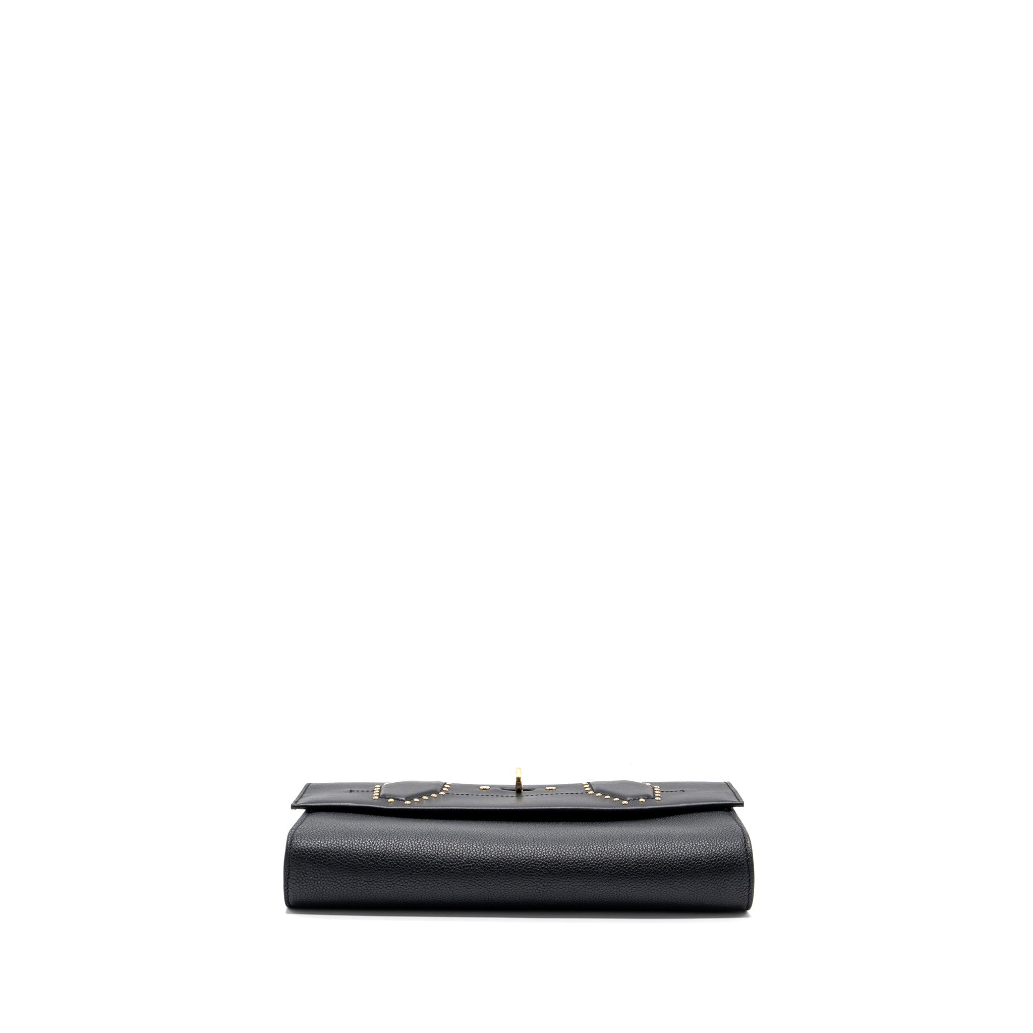 AAA Replica Louis Vuitton LV FLAP SHOULDER BAG CALFSKIN BLACK GHW