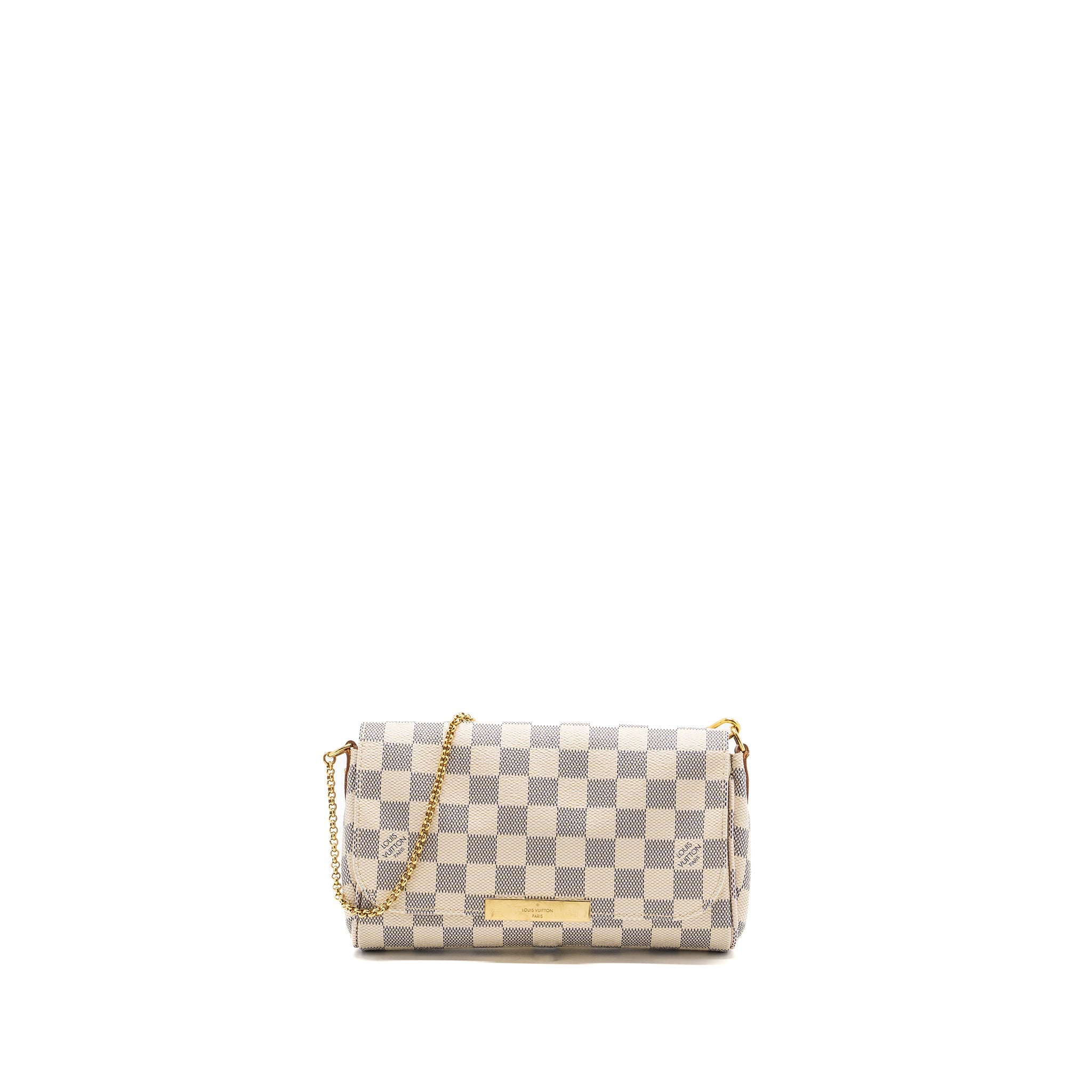 AAA Replica Louis Vuitton LV FAVOURITE PM DAMIER AZUR CANVAS GHW