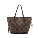 AAA Replica Louis Vuitton LV VINTAGE NEVERFULL MM FABRIC DARK BROWN GHW