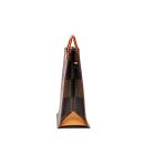 AAA Replica Louis Vuitton LV X NIGO GIANT TOTE DAMIER EBENE MONOGRAM CANVAS BROWN BLACK HARDWARE