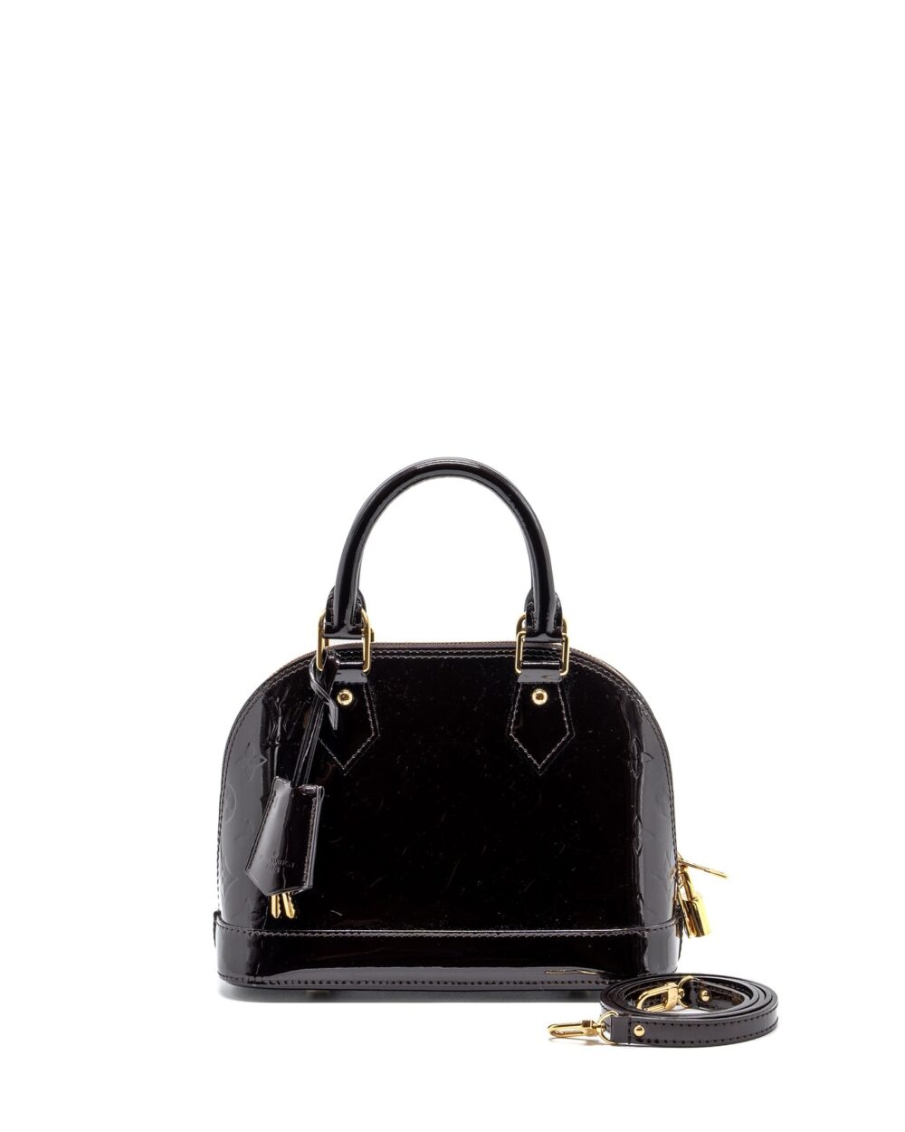 AAA Replica Louis Vuitton LV ALMA BB PATENT AMARANTE GHW