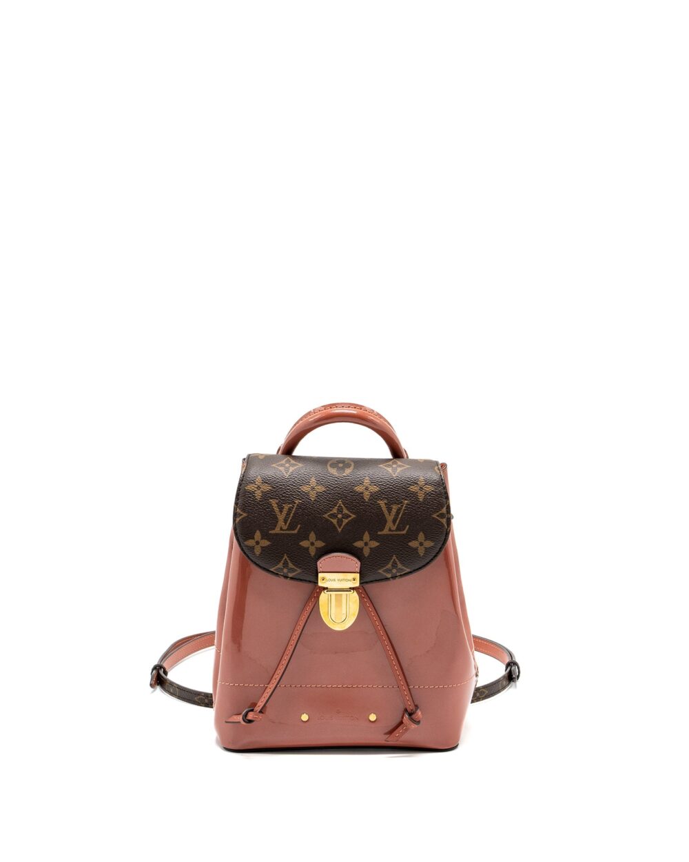AAA Replica Louis Vuitton LV HOT SPRINGS BACKPACK PATENT / MONOGRAM CANVAS PINK GHW