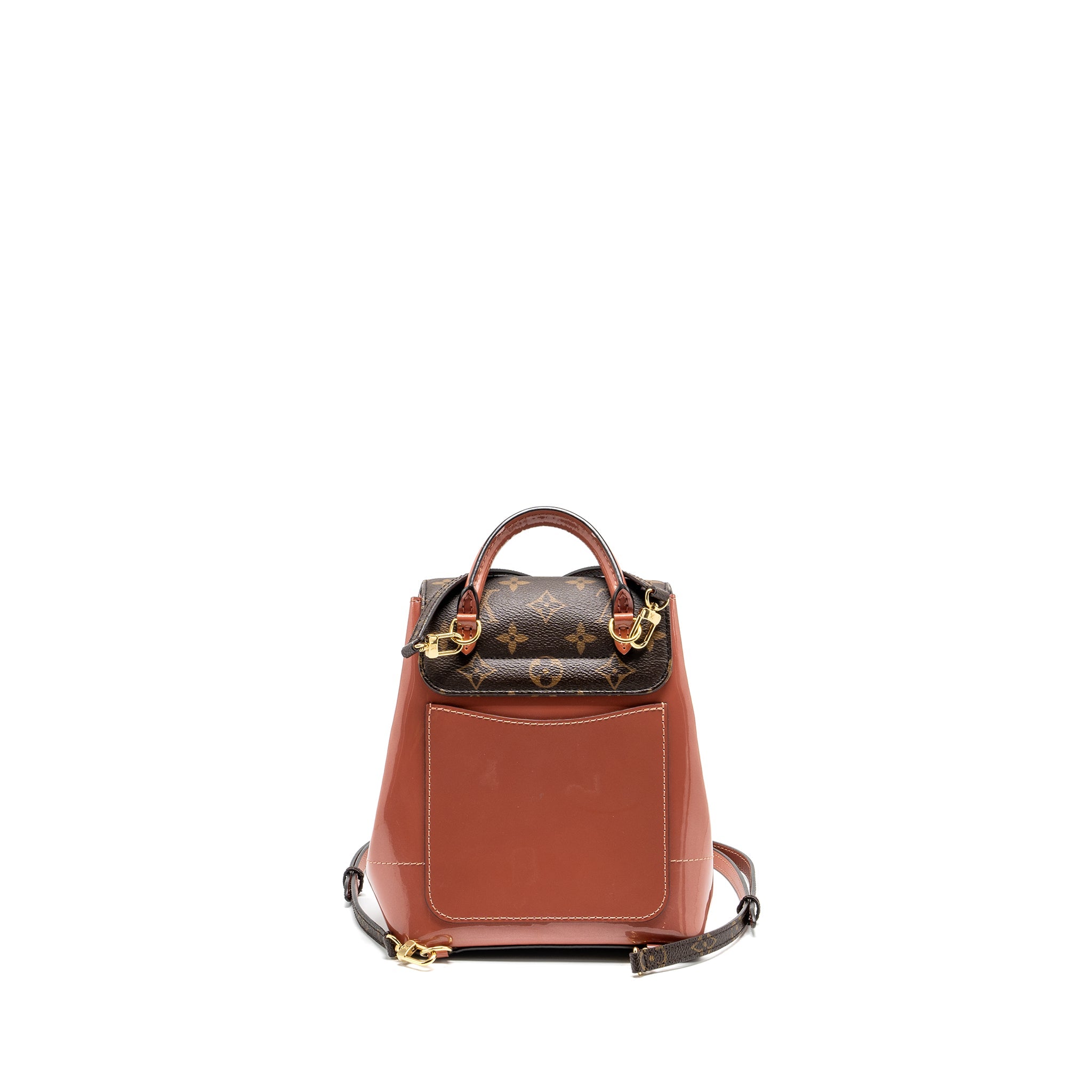 AAA Replica Louis Vuitton LV HOT SPRINGS BACKPACK PATENT / MONOGRAM CANVAS PINK GHW