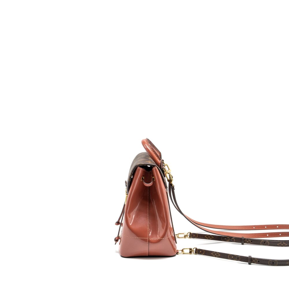 AAA Replica Louis Vuitton LV HOT SPRINGS BACKPACK PATENT / MONOGRAM CANVAS PINK GHW
