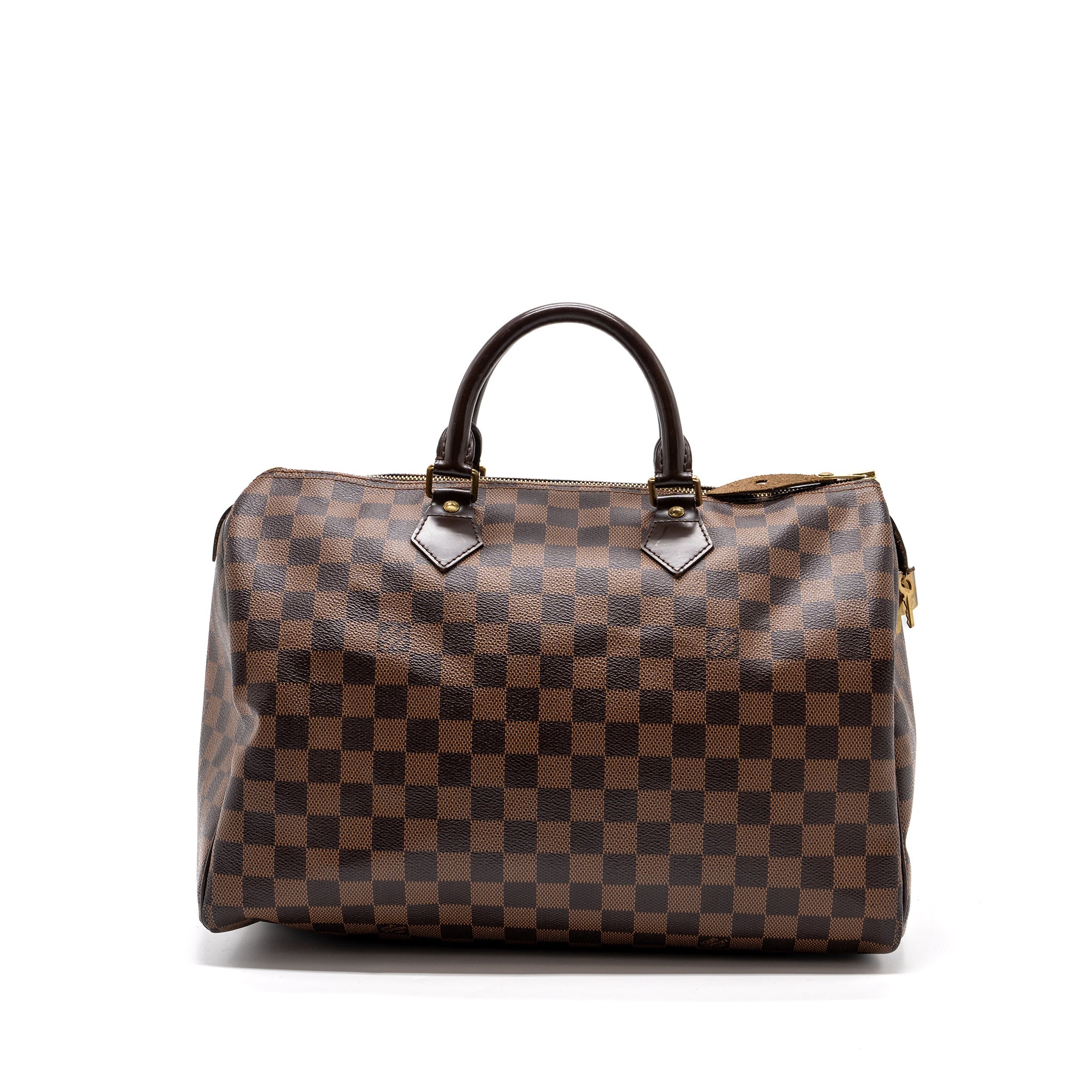 AAA Replica Louis Vuitton LV SPEEDY 35 DAMIER EBENE GHW