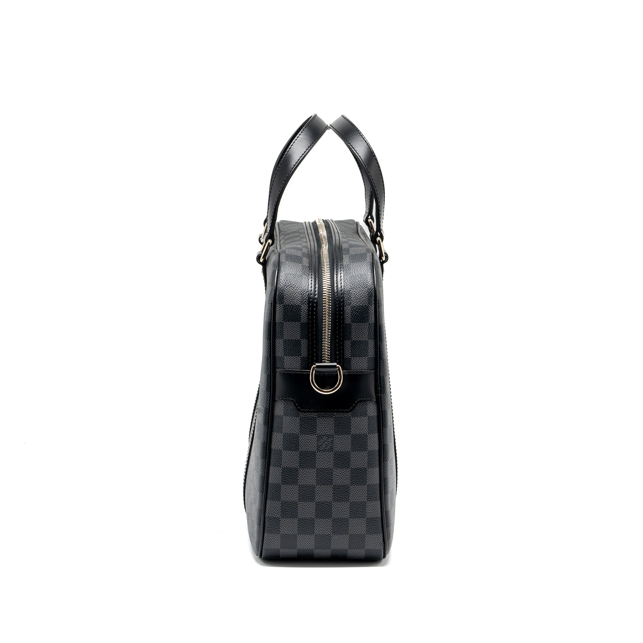 AAA Replica Louis Vuitton LV BRIEFCASE/DOCUMENT BAG DAMIER GRAPHITE CANVAS BLACK SHW