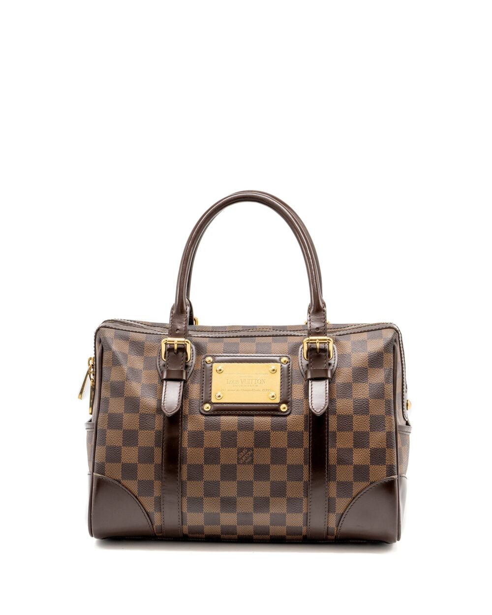 AAA Replica Louis Vuitton LV BERKELEY BAG DAMIER EBENE GHW