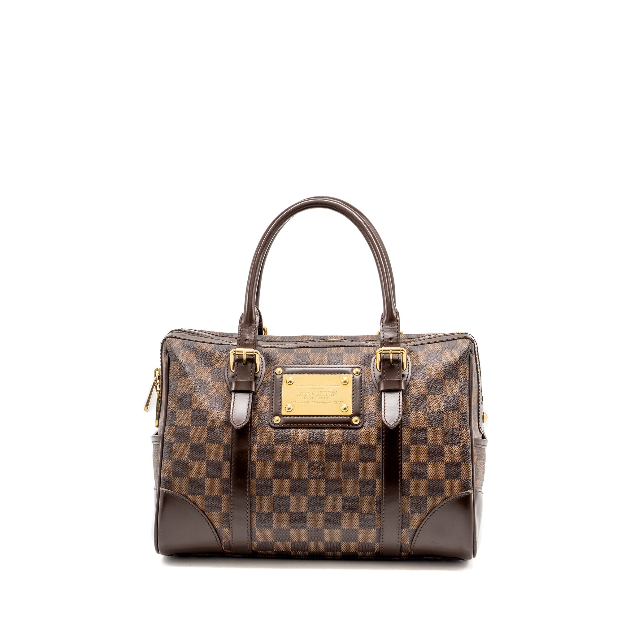 AAA Replica Louis Vuitton LV BERKELEY BAG DAMIER EBENE GHW