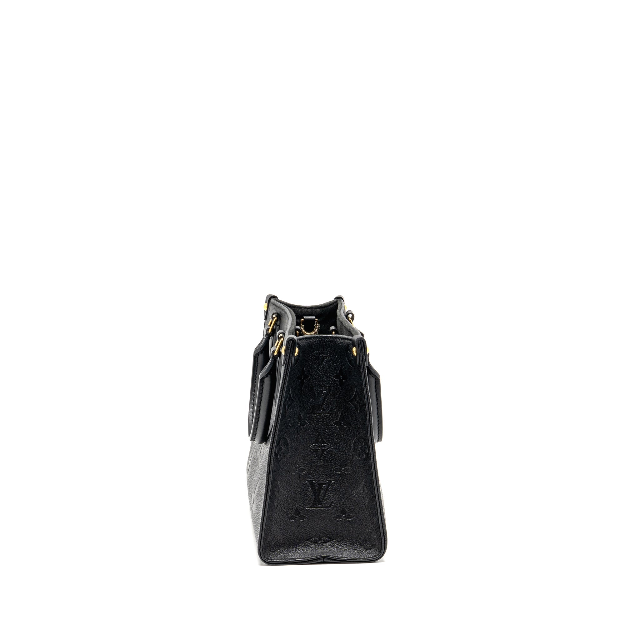 AAA Replica Louis Vuitton LV ONTHEGO PM MONOGRAM EMPREINTE LEATHER BLACK GHW
