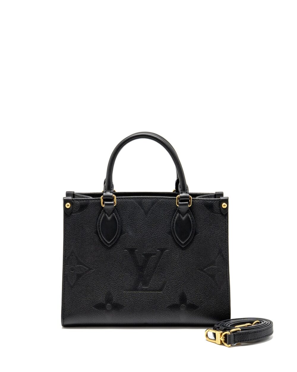 AAA Replica Louis Vuitton LV ONTHEGO PM MONOGRAM EMPREINTE LEATHER BLACK GHW