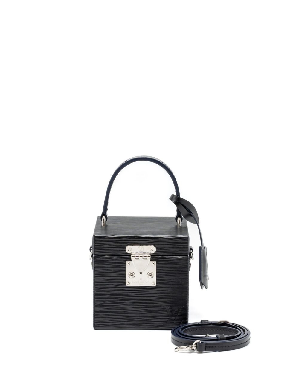 AAA Replica Louis Vuitton LV BLEECKER BOX BAG EPI BLACK SHW