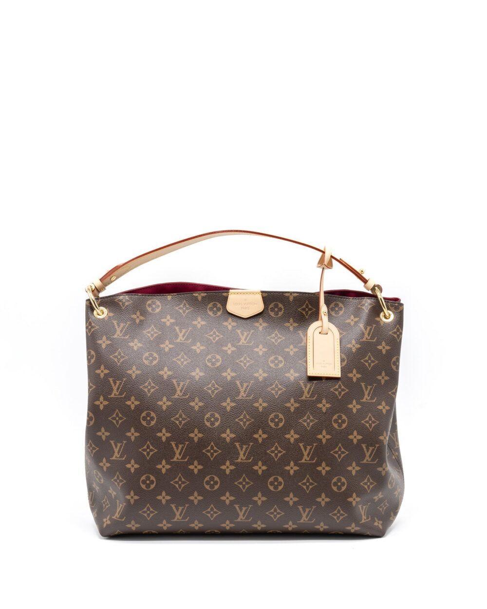 AAA Replica Louis Vuitton LV GRACEFUL MM MONOGRAM CANVAS/PIVOINE GHW (NEW VERSION)