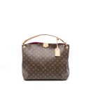 AAA Replica Louis Vuitton LV GRACEFUL MM MONOGRAM CANVAS/PIVOINE GHW (NEW VERSION)