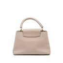 AAA Replica Louis Vuitton LV CAPUCINES MM TAURILLON LIGHT GREY GHW