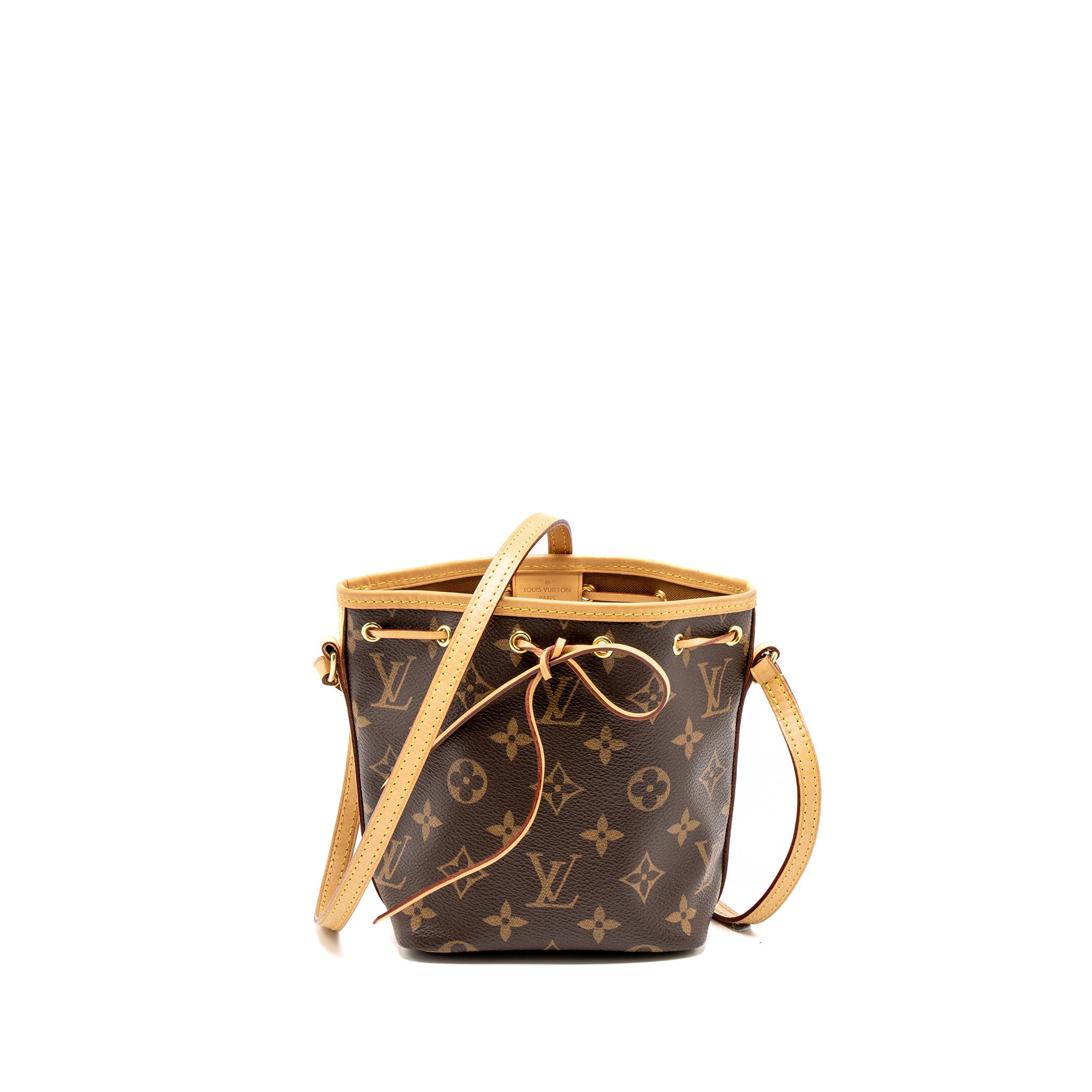 AAA Replica Louis Vuitton LV NANO NOE MONOGRAM CANVAS GHW (NEW VERSION)