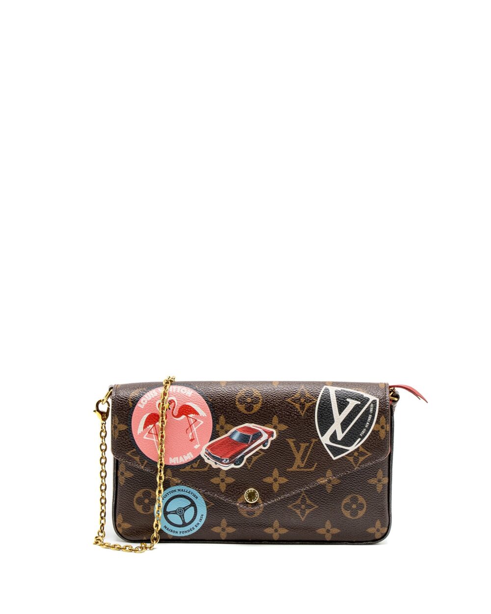 AAA Replica Louis Vuitton LV FÉLICIE POCHETTE LIMITED EDITION MONOGRAM CANVAS GHW