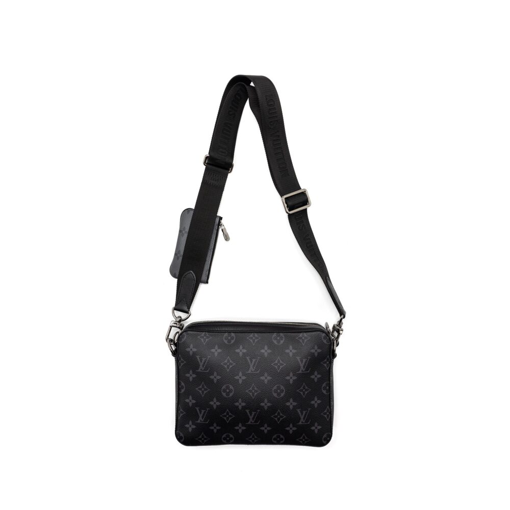 AAA Replica Louis Vuitton LV TRIO MESSENGER BAG MONOGRAM ECLIPSE SHW