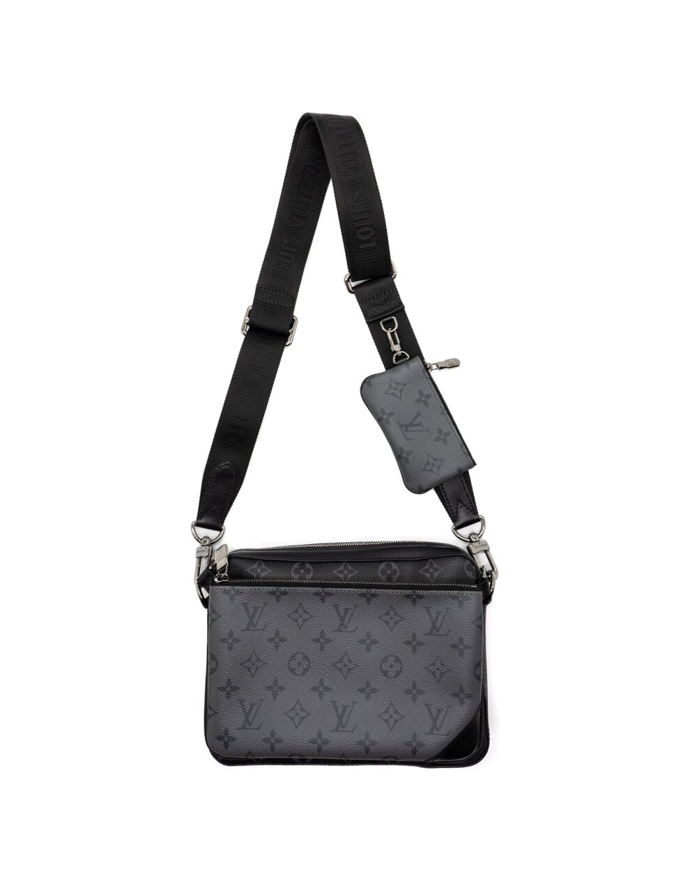 AAA Replica Louis Vuitton LV TRIO MESSENGER BAG MONOGRAM ECLIPSE SHW