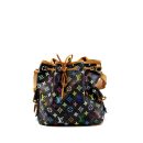 AAA Replica Louis Vuitton LV PETIT NOE MONOGRAM CANVAS BLACK/MULTICOLOUR GHW