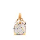 AAA Replica Louis Vuitton LV SPEEDY 30 MONOGRAM CANVAS WHITE MULTICOLOUR GHW